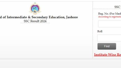 ssc result 2024 jessore board Marksheet by Roll Number